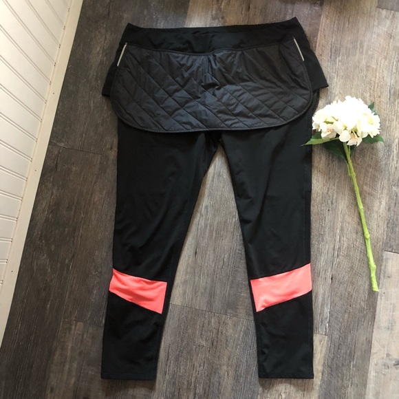 Lucy Pants - Lucy | Black Quilted Skirted Leggings